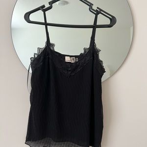 Black lace tank